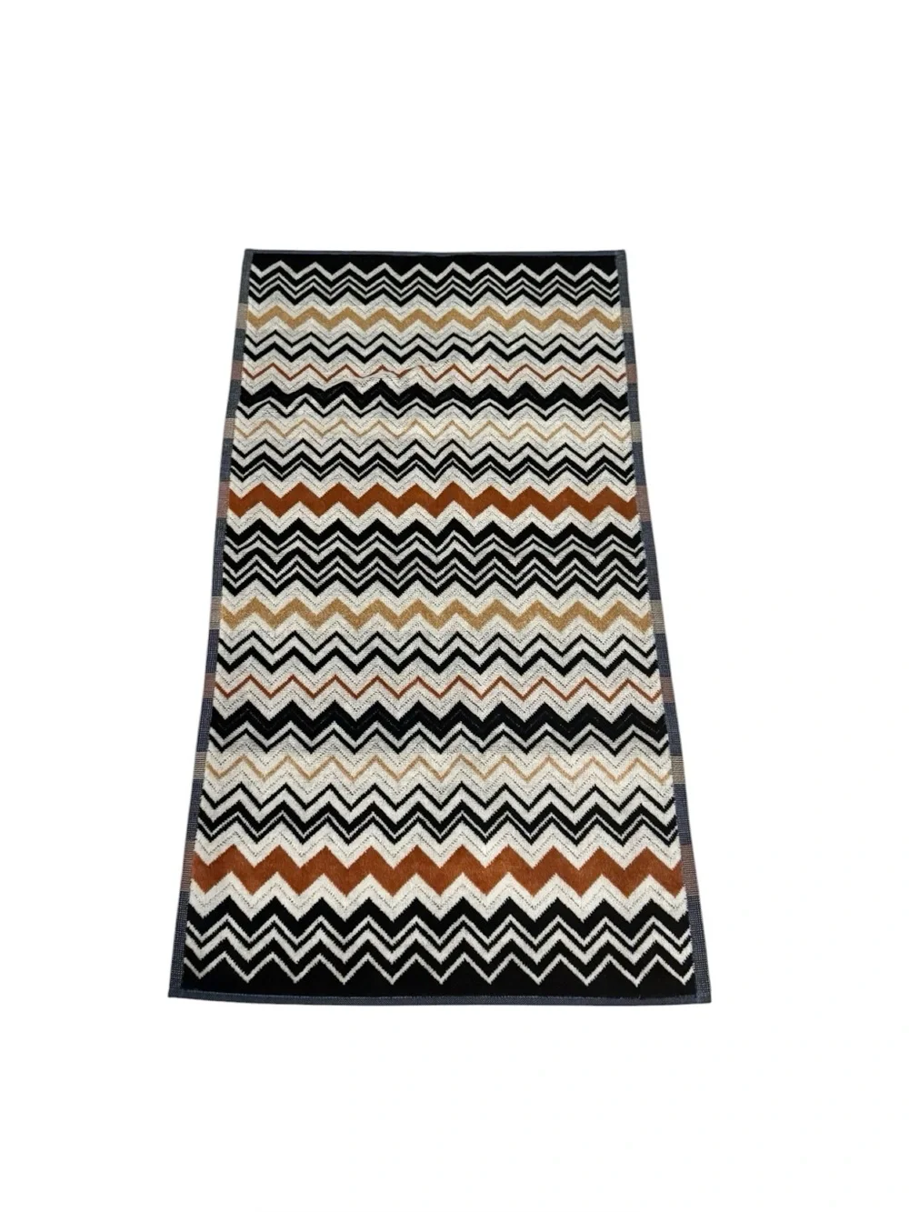 Missoni Home Bernard 160 Black Multicolor Zig Zag Hand Towel‎ Set of 2